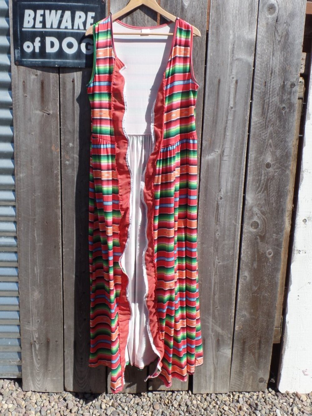 Upcycled VEST Western Print